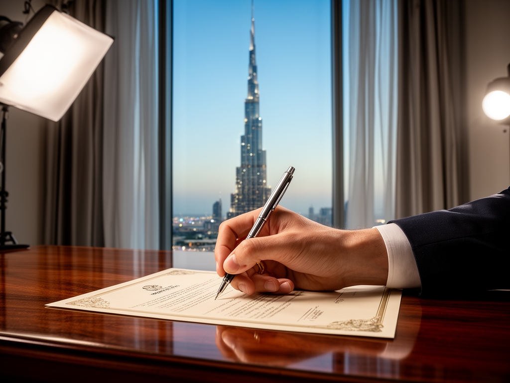 buy property in dubai for golden visa illustration